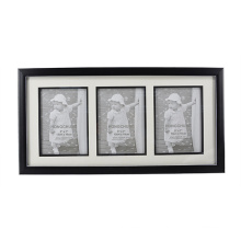 Black with Silver Line Frame with 3 Opening for Home Decoration